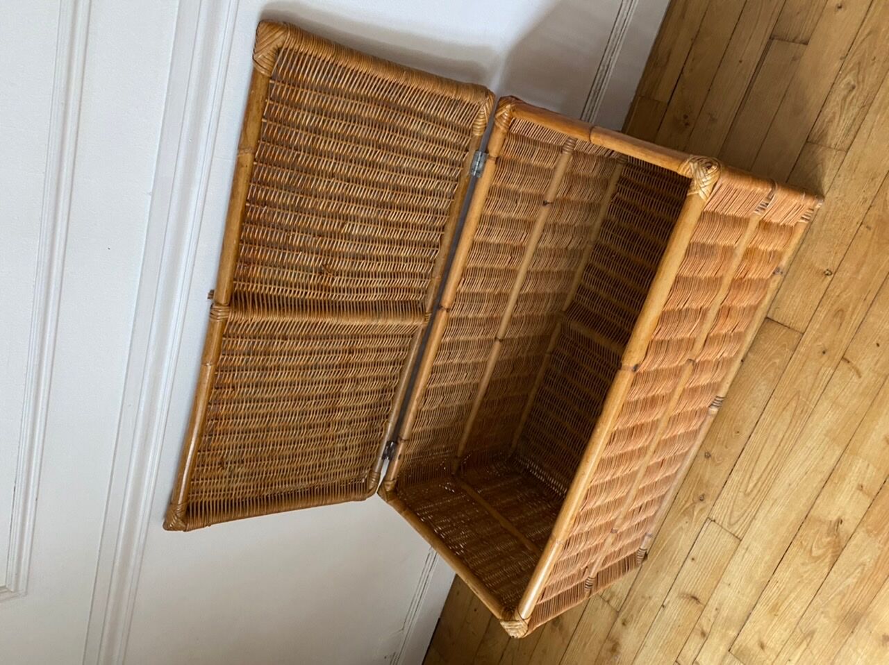Antique wicker chest