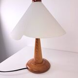 Vintage hem glass lampshade bedside lamp