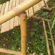 Paire de chaises longues en bambou, transats