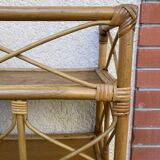Vintage rattan shelf