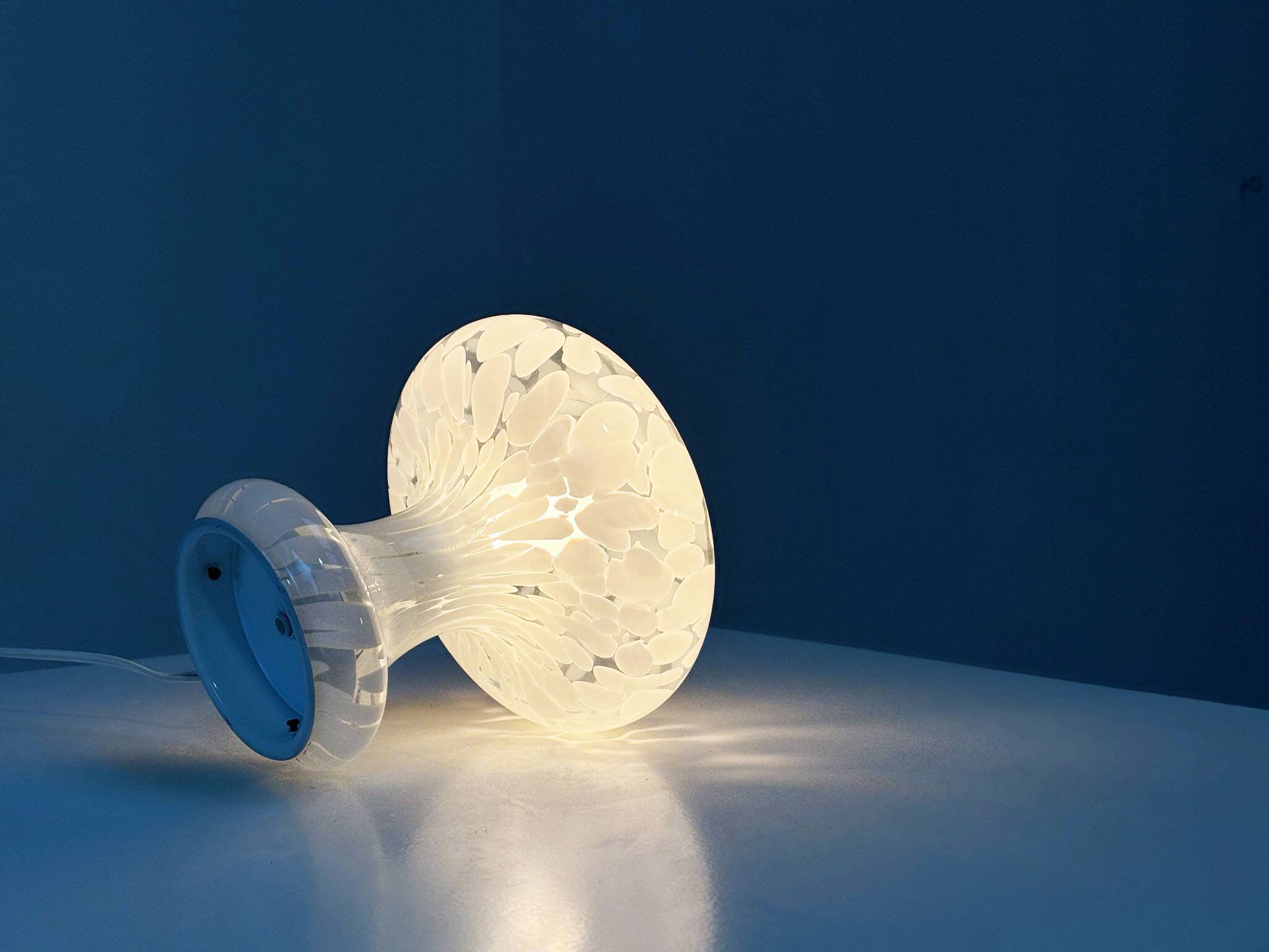 Lampe de table en verre Mazzega