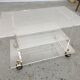 Desserte meuble télé vintage David Lange plexiglas