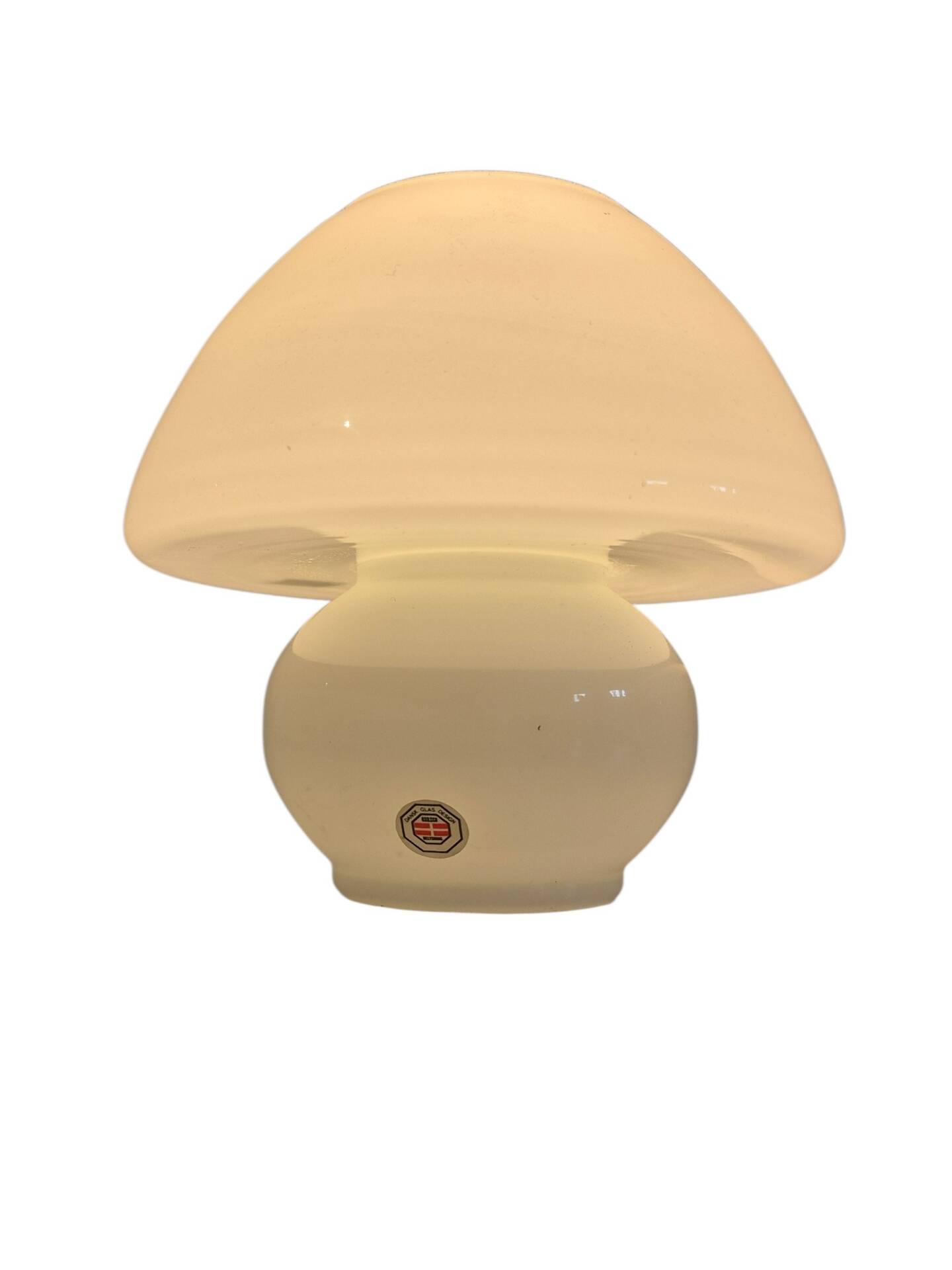 Small XS Odreco Dansk Glas Design mushroom glass lamp Denmark 13,5 cm