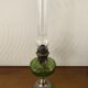Antique oil lamp in glass and metal