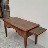 Louis XVI style flat desk in 19th century mahogany