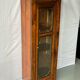 Vintage solid wood column display cabinet