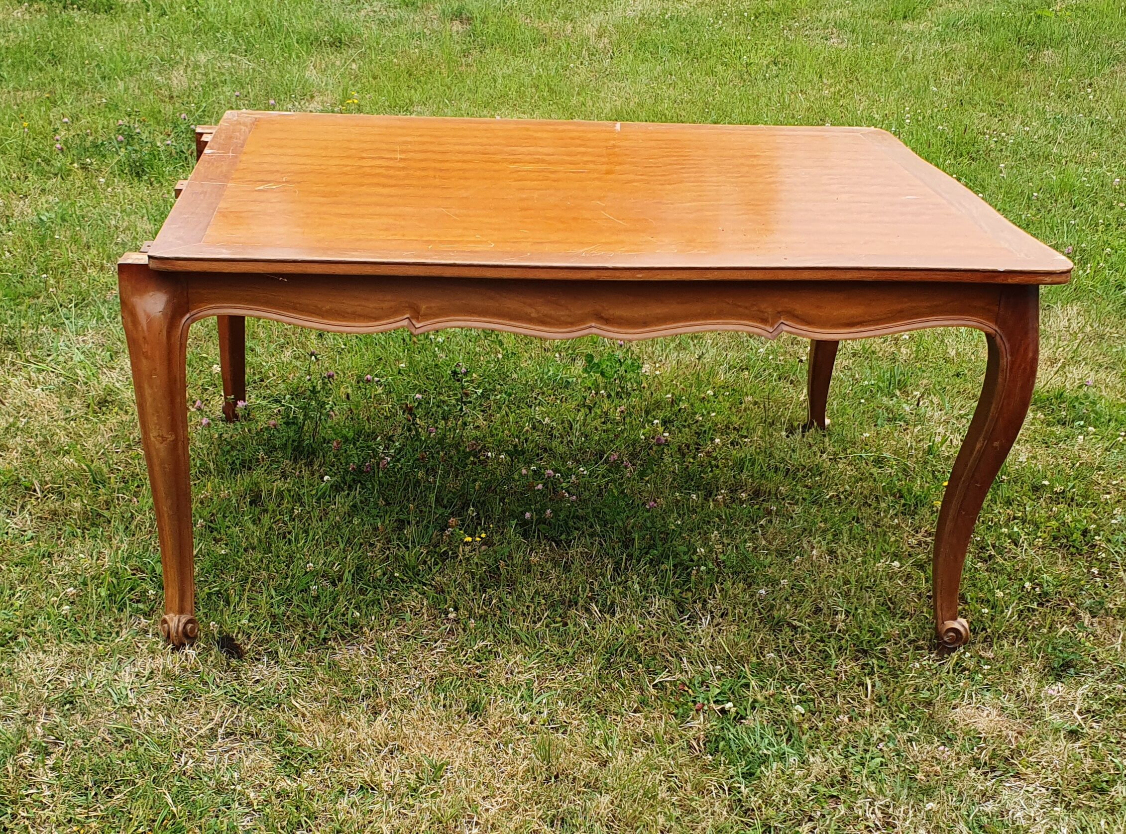 Louis XV style table 4.50 m in 3 parts