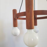 Vintage teak pendant lamp