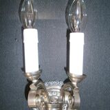 Pair of Art Deco applicator with 2 arms of light