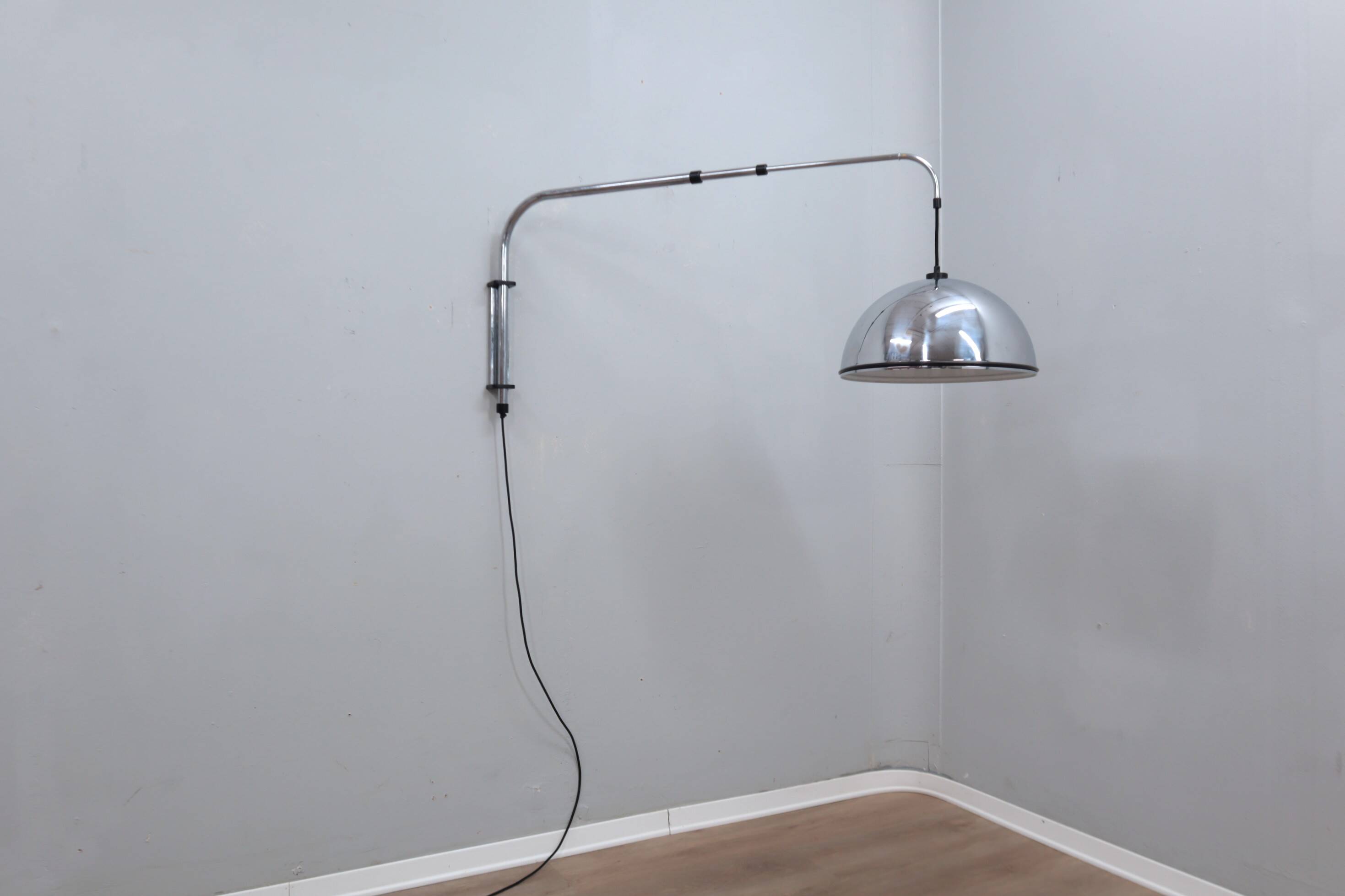 Applique murale extensible vintage chromée des années 1970