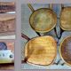 Set 4 chairs Baumann, Fischel and n°14 in curved wood