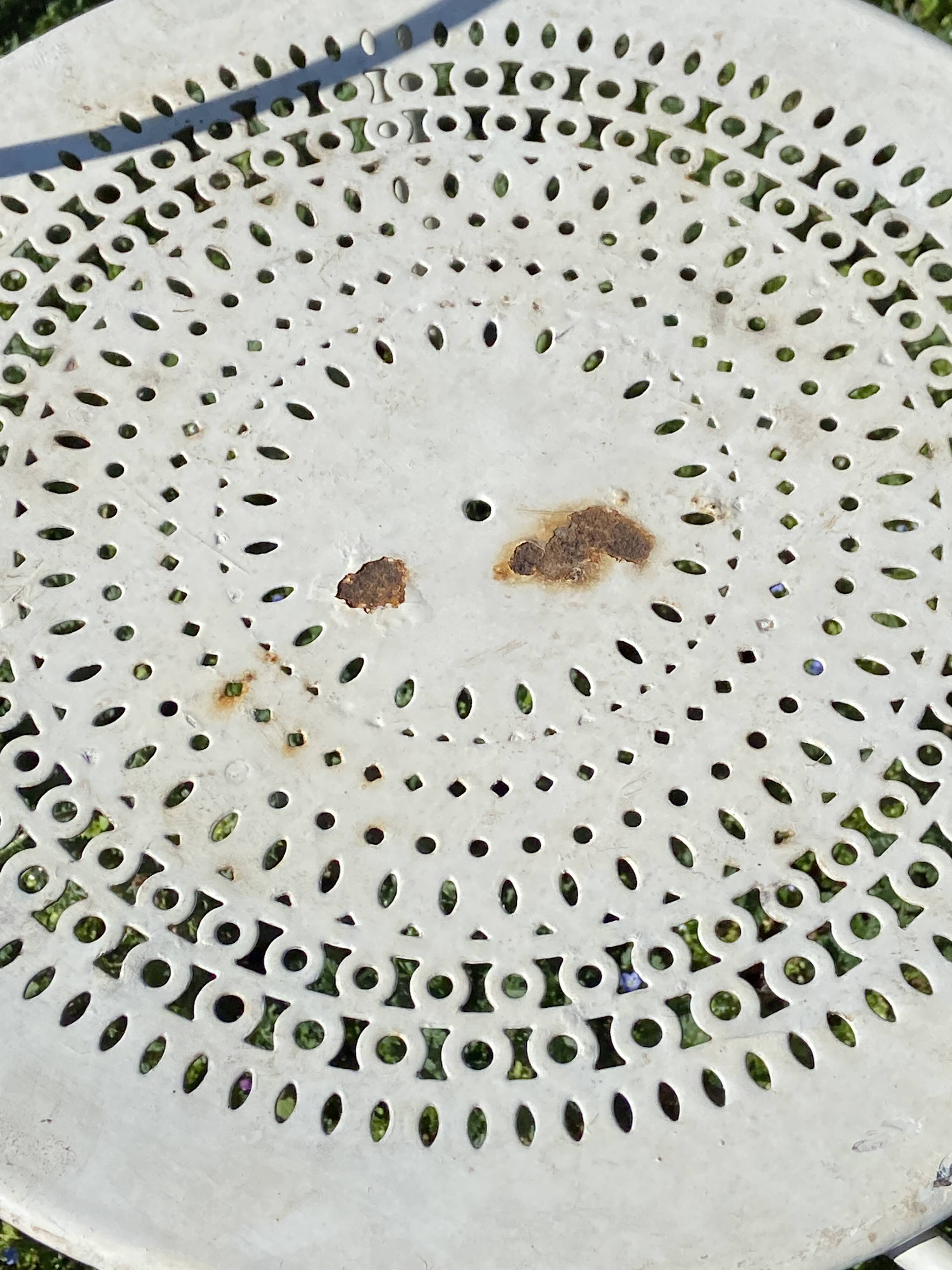 Pair of armchairs wrought iron garden chairs French iron armchairs 1950