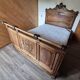 Lit ancien sculpté – bois massif style Louis Philippe