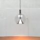 Suspended globe lamp in glass from the German space age by Erco.
