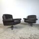 Vintage design leather 3-seater sofa De Sede DS-31 from the 1960s.