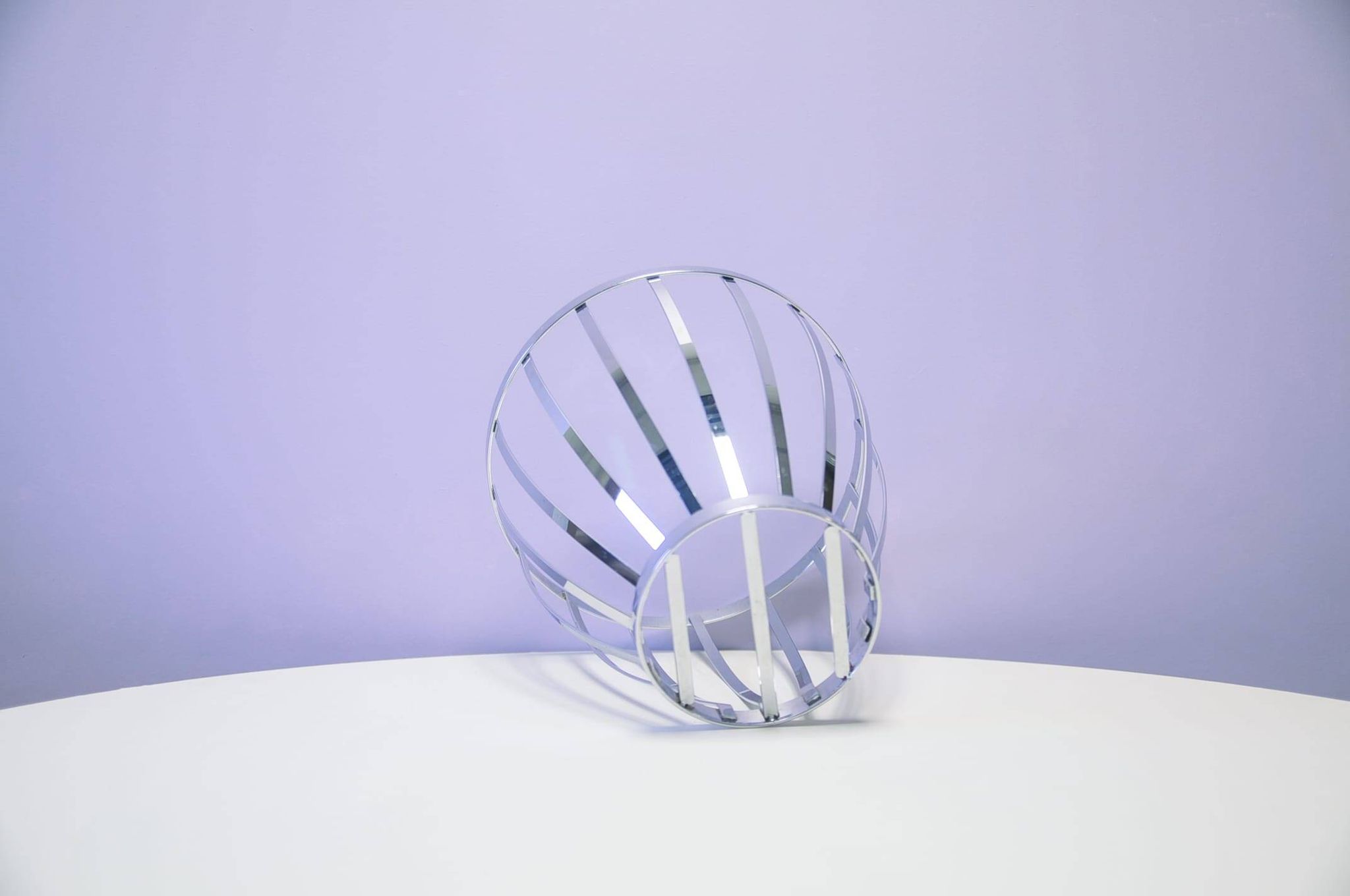 Vintage chrome fruit basket