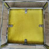 70s checkerboard stool