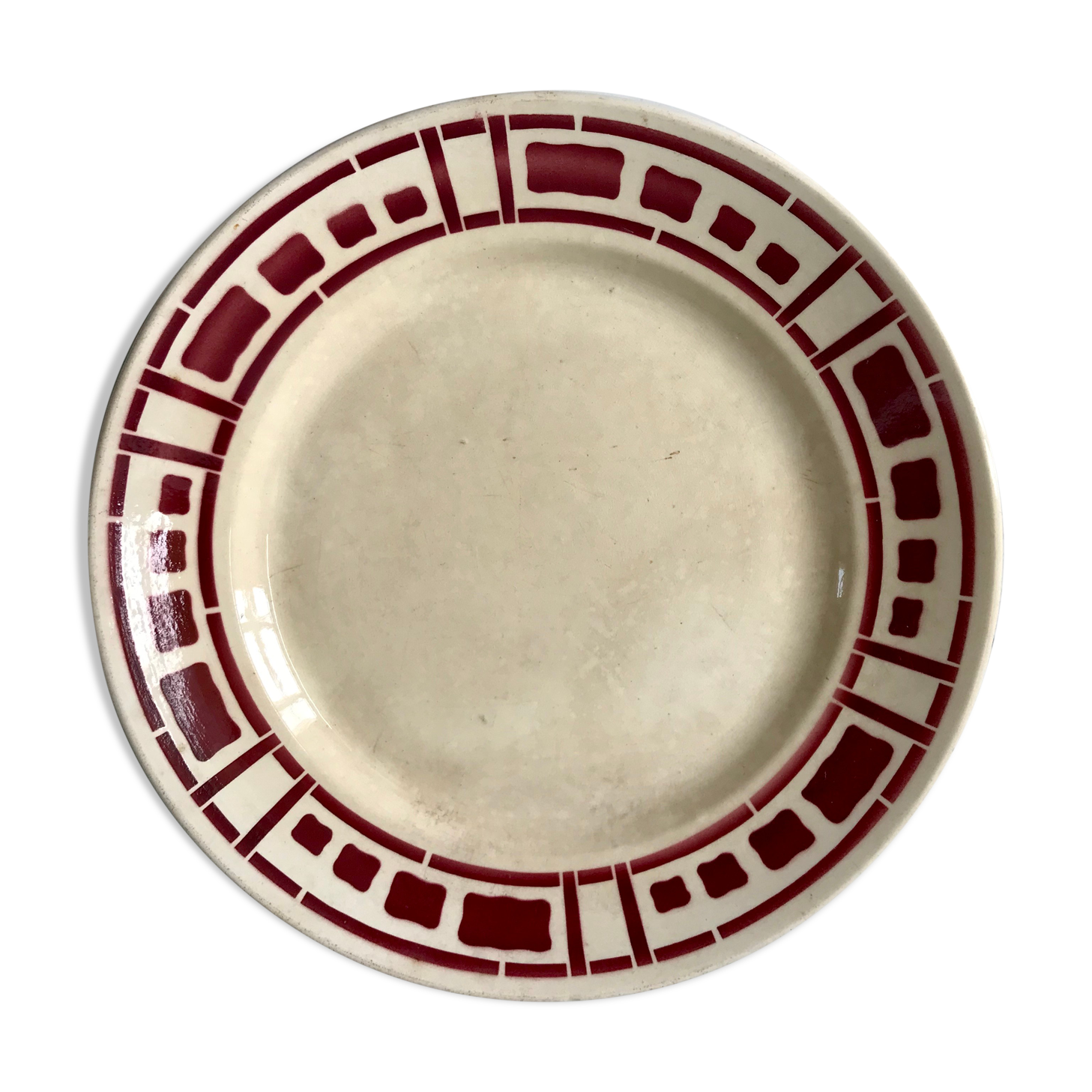 Plat rond badonviller modèle barbizon années 30