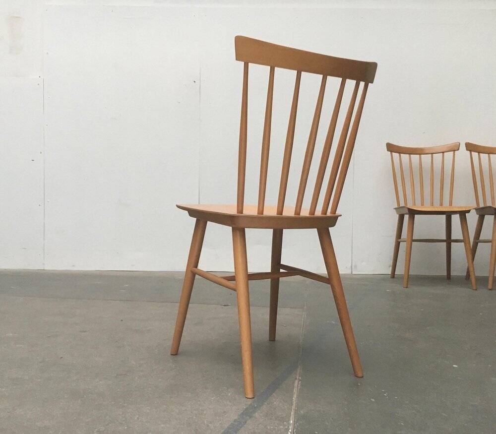 Mid-century German dining chairs, set of 3