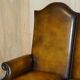 Victorian restored George II style high-back leather canapé