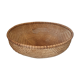 Round basket in braided folder