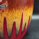 Vintage hand decorated La Céramique de Paris plant pot