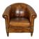 Fauteuil club vintage en cuir couleur cognac Pays-Bas