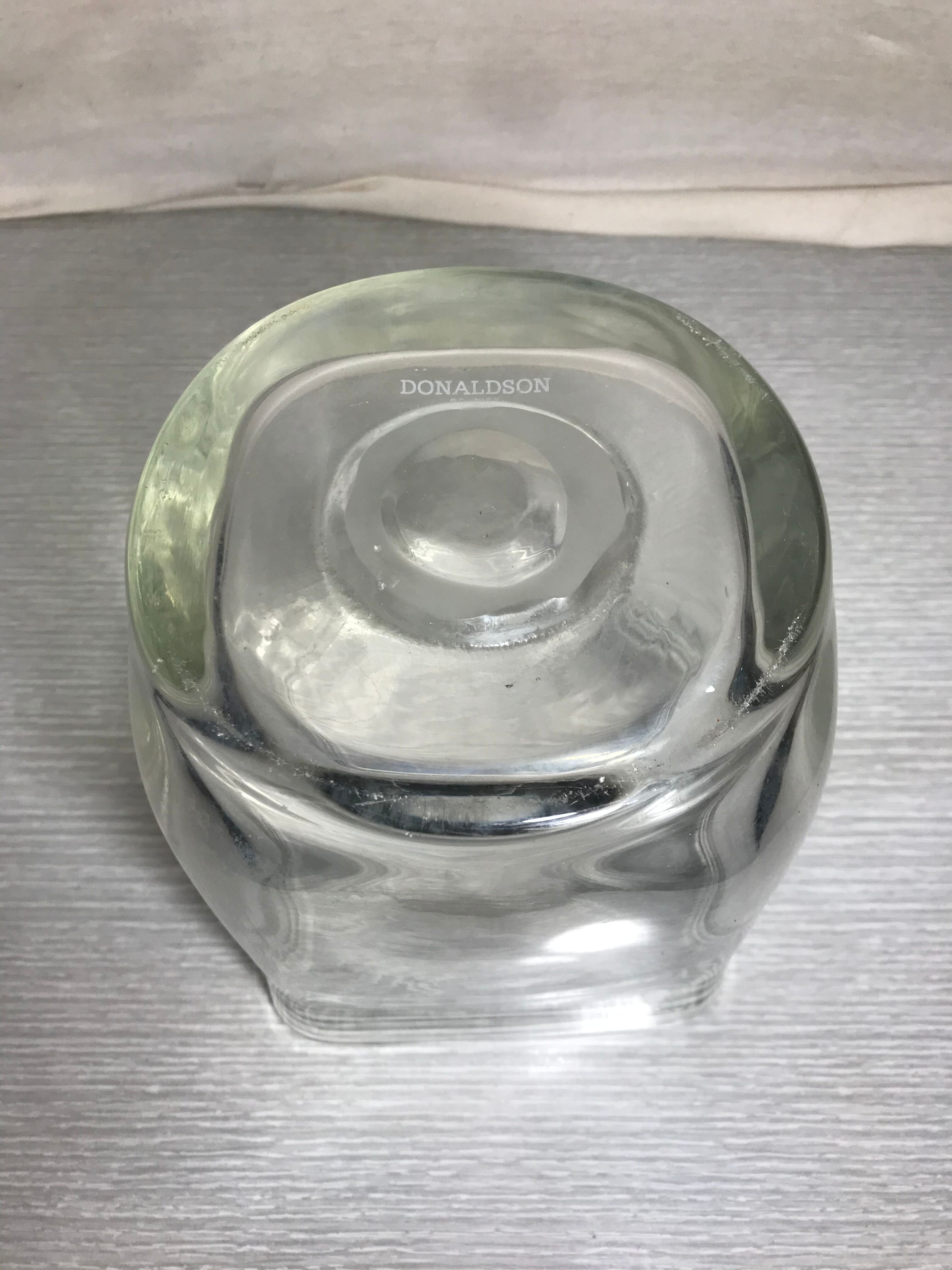 Ancient DONALDSON Disney Glass Mold Mickey Engraved Vintage