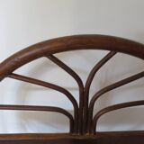 Vintage–Beautiful Bibus-Floor Shelf–Bookcase–Rattan Bamboo and Wood–1 Drawer and 2 Tiers