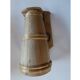 Ancien pichet  d'eau en bois forme tonneau vintage 1 litre couvercle abimé