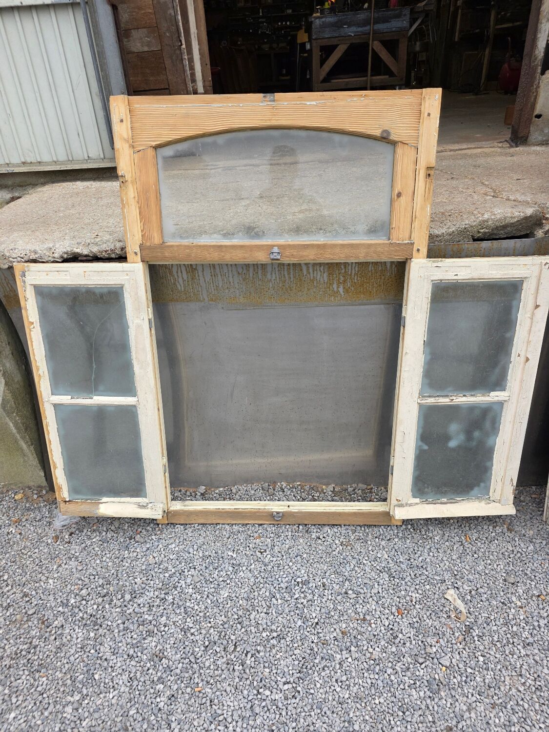 Old window with frame