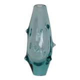 Vintage Glass Vase by Miroslav Klinger for Zelezny Brod Glasswork,1960's.