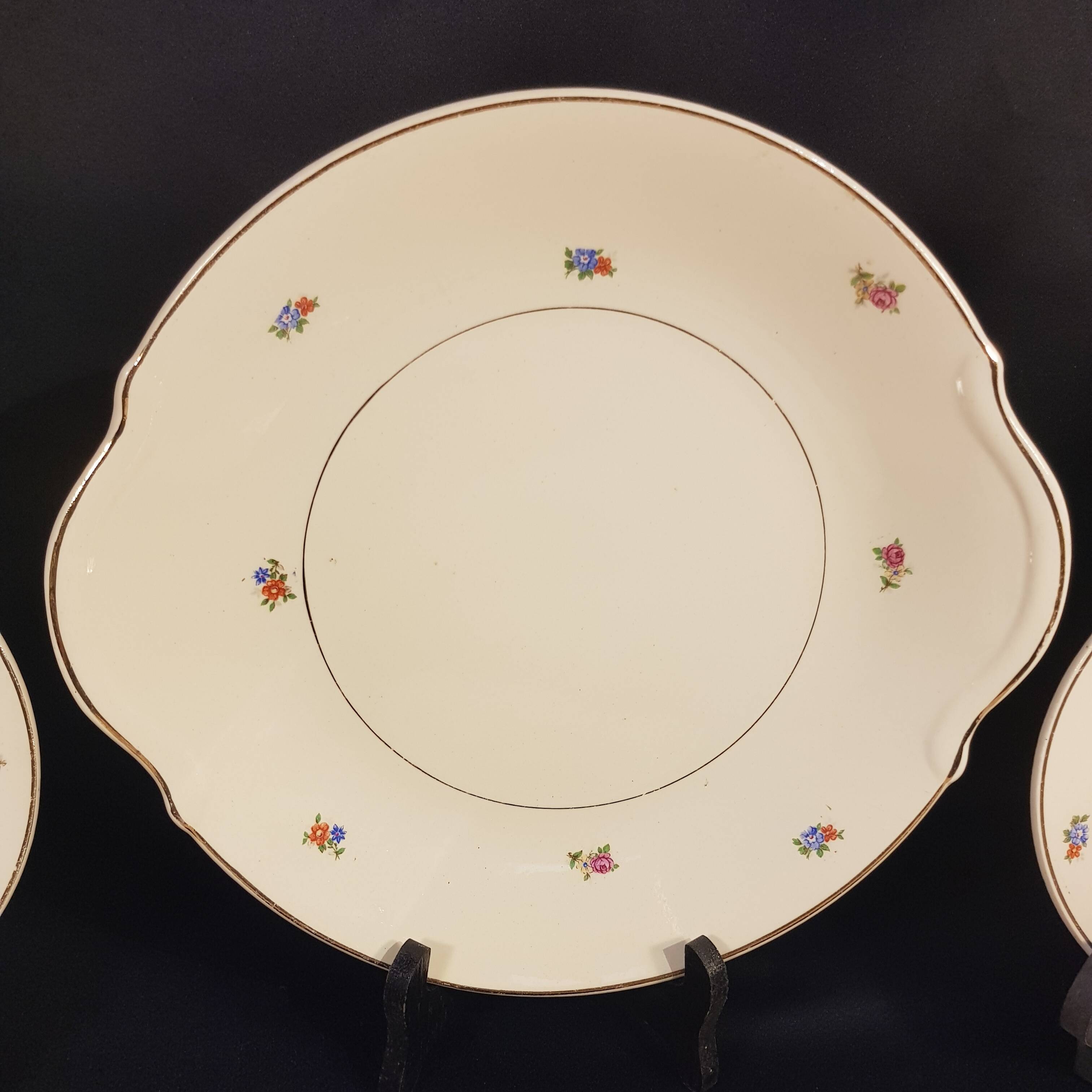 Old Badonviller dessert service