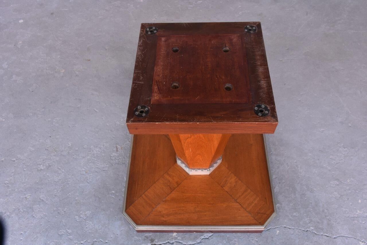 Square Deco 1930 rosewood side table