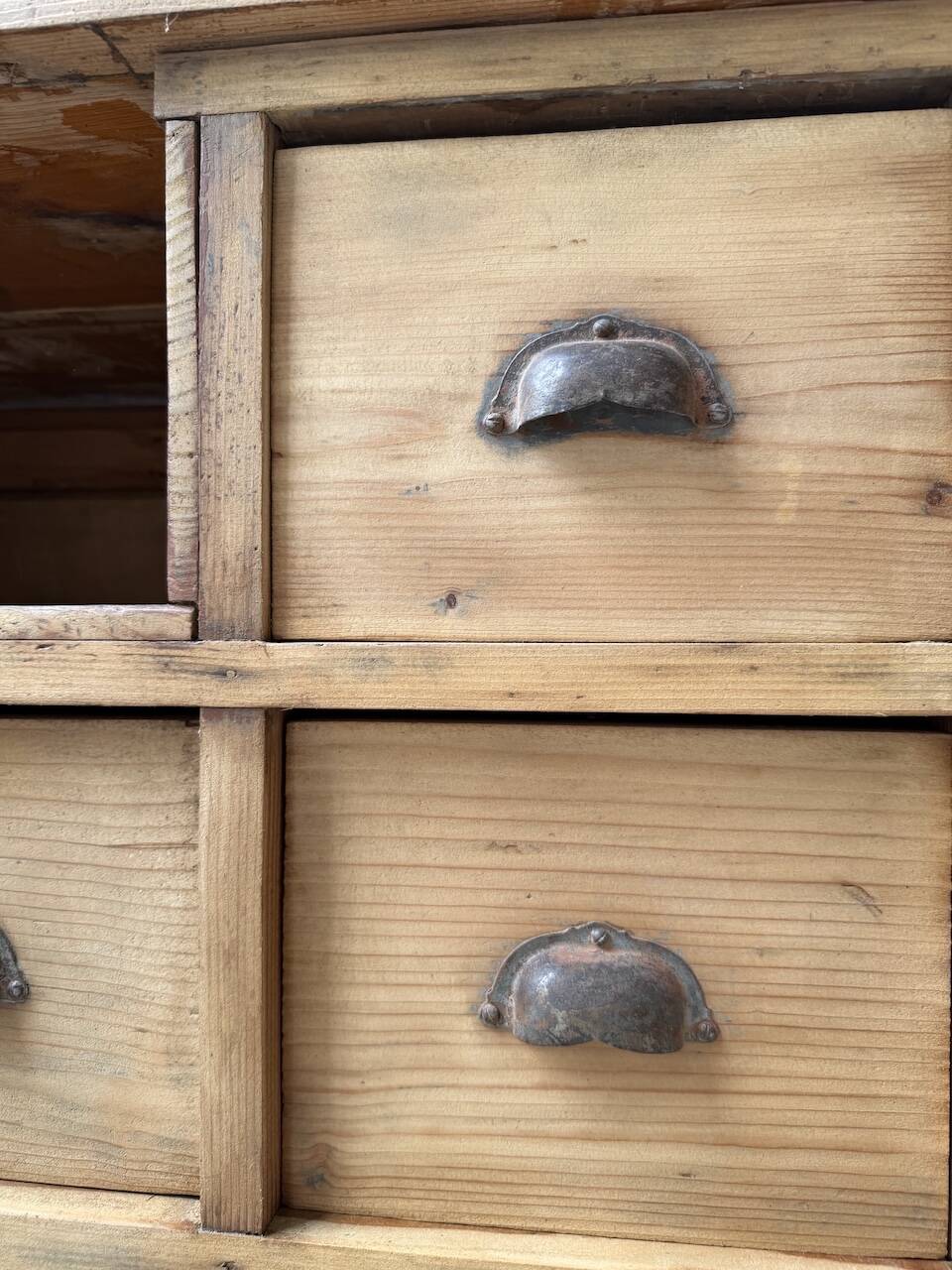 Meuble de métier pin XL années 50