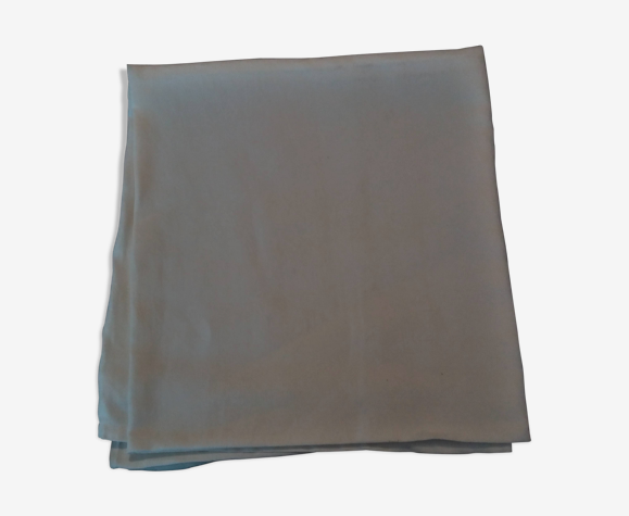 Linge ancien nappe lin damassé 115 X 117 cm