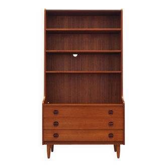 Teak bookcase, Danish design, 1960s, production: Denmark