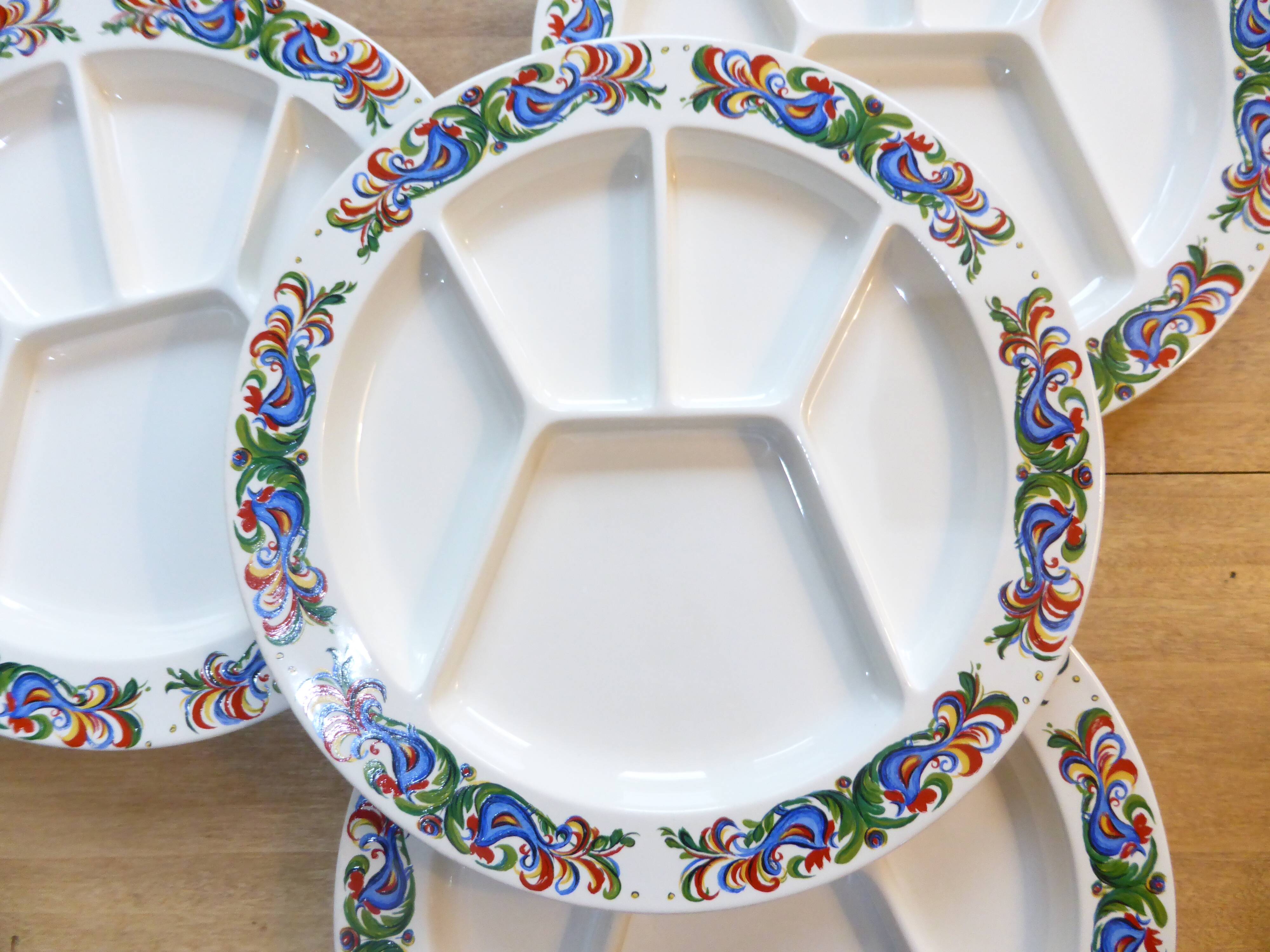 4 fondue plates Villeroy & Boch 191225