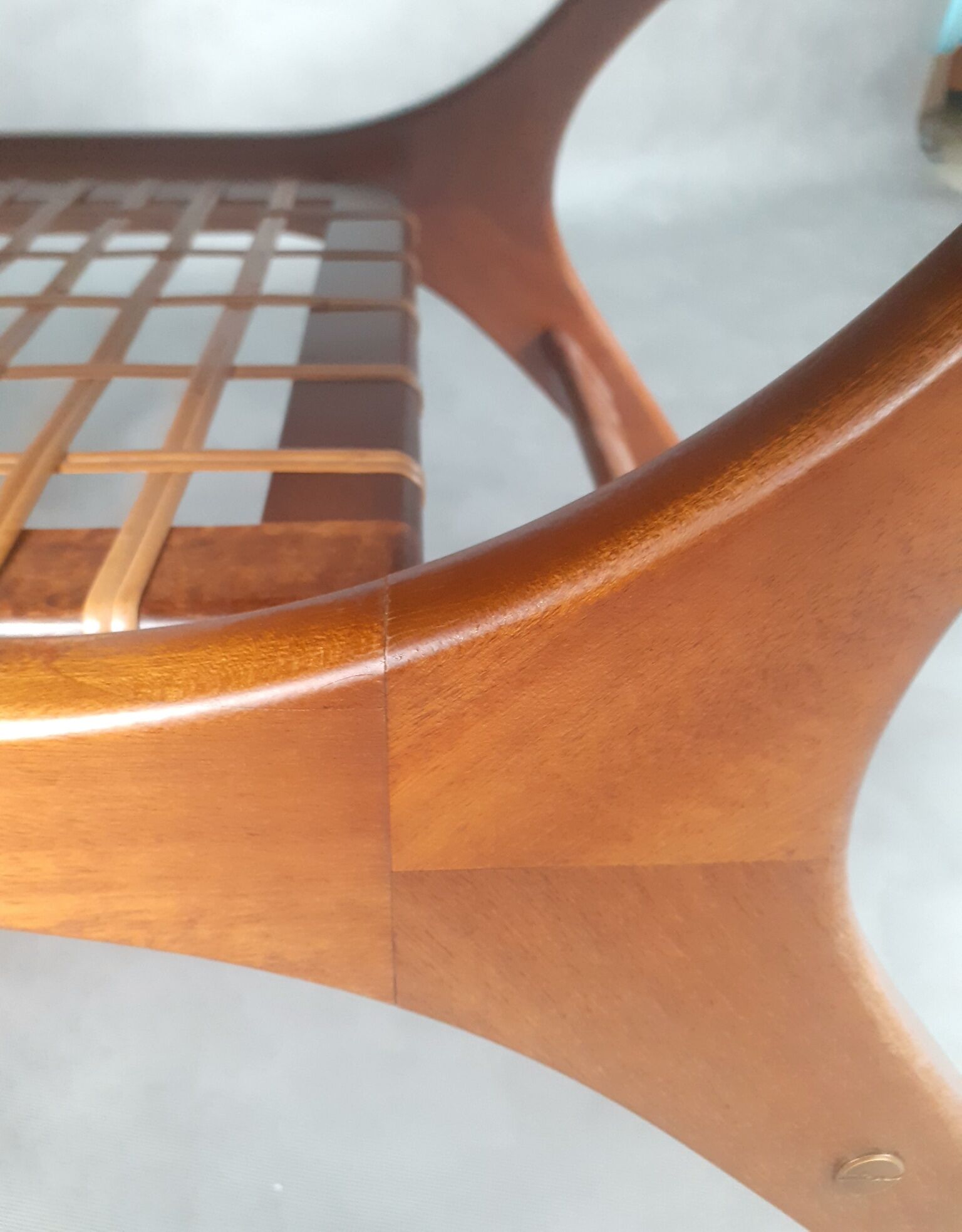 Teak & Fluted coffee table by Olav Laupsa for Sola Møbler, Vintage Norwegian 1960s