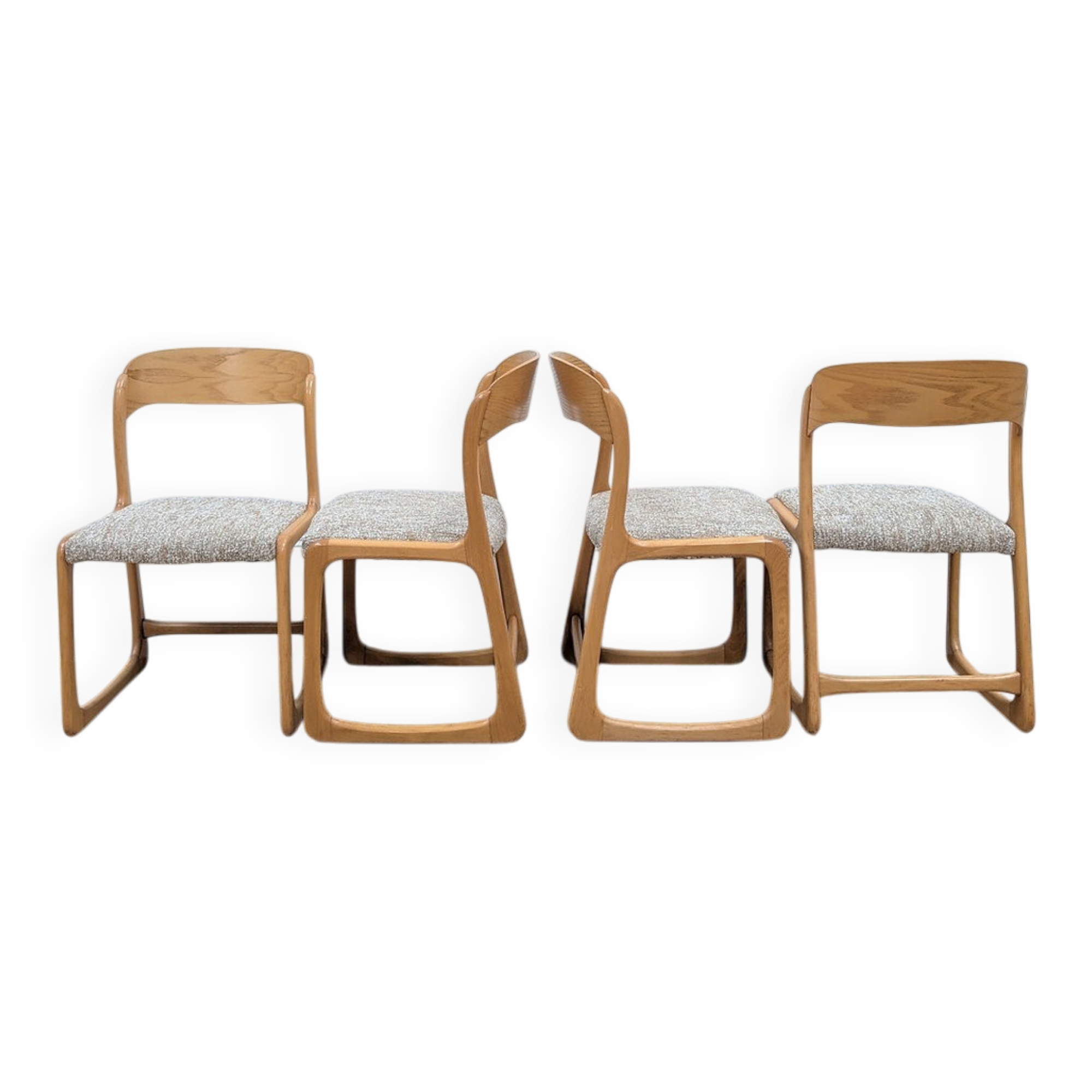 Set of 4 Baumann Sleigh Chairs