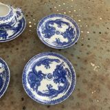 Porcelain tea set with dragon or cherry blossom motif