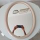 Vintage oval mirror from the 70s.