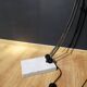 Arc floor lamp with marble foot, 60s