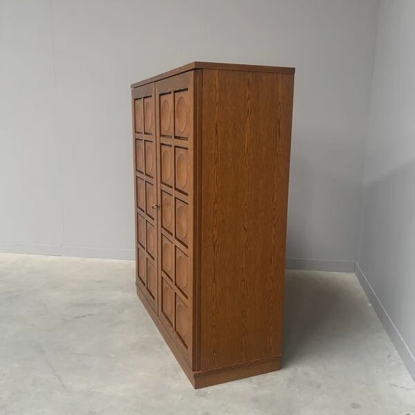 Vintage brutalist style highboard / cabinet by Bartels, 1970s