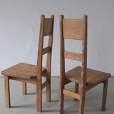 2 solid pine chairs | Roland Wilhelmsson for Karl Andersson & Söner | Sweden | 1960s