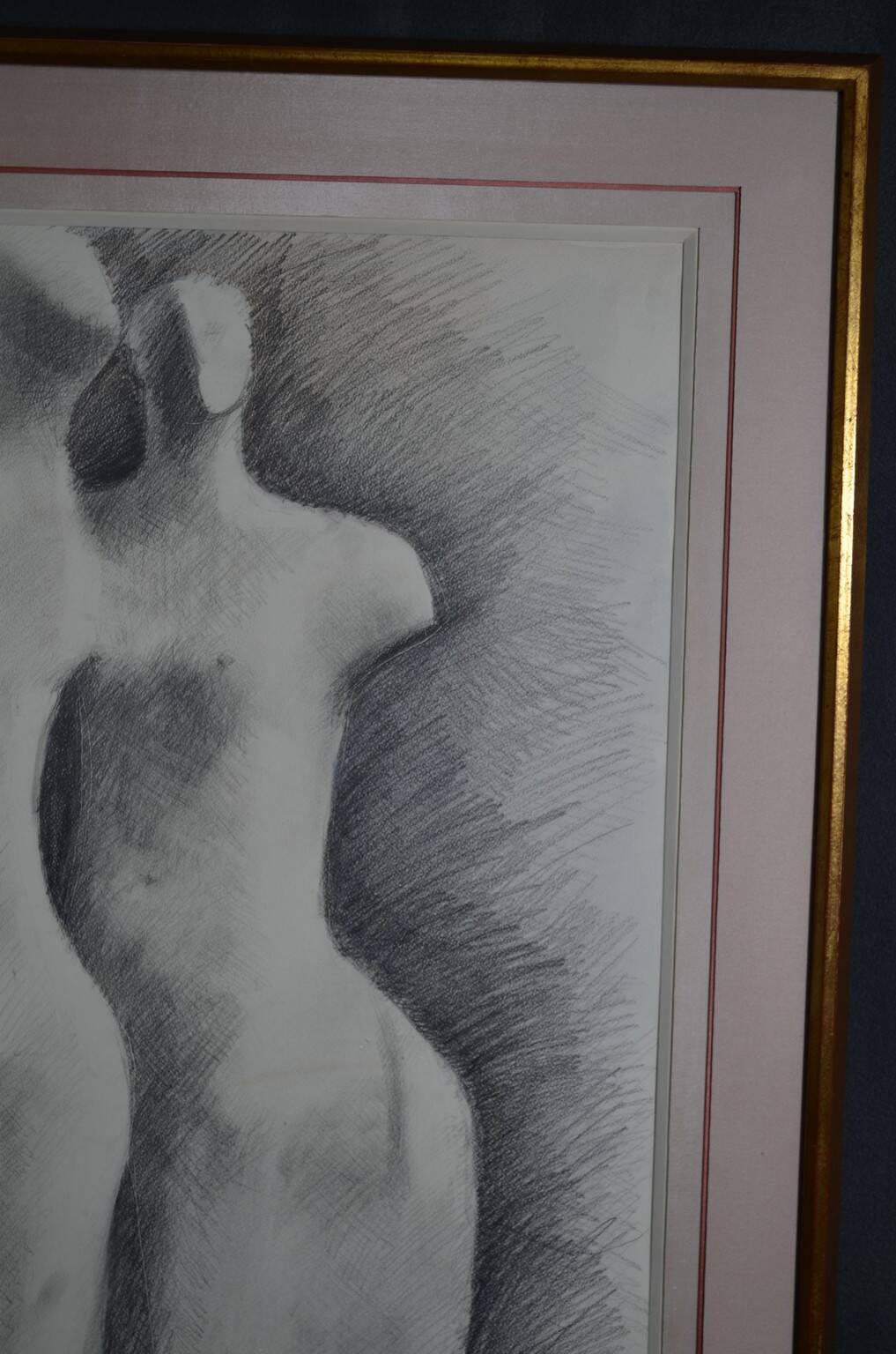 Gérard Ramon, sculptural forms, pencil drawing