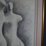 Gérard Ramon, sculptural forms, pencil drawing