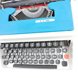 Underwood 315 vintage blue typewriter