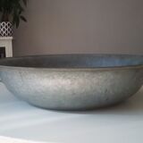 Old hammered zinc bowl
