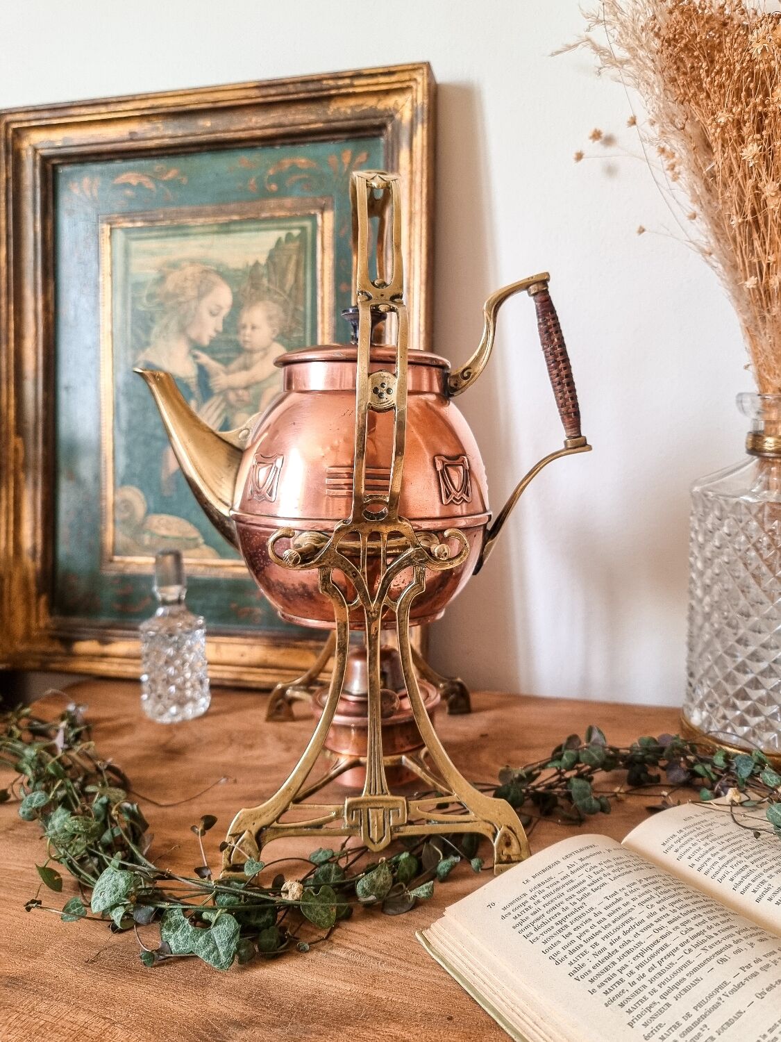 Copper and brass samovar, early 20th century